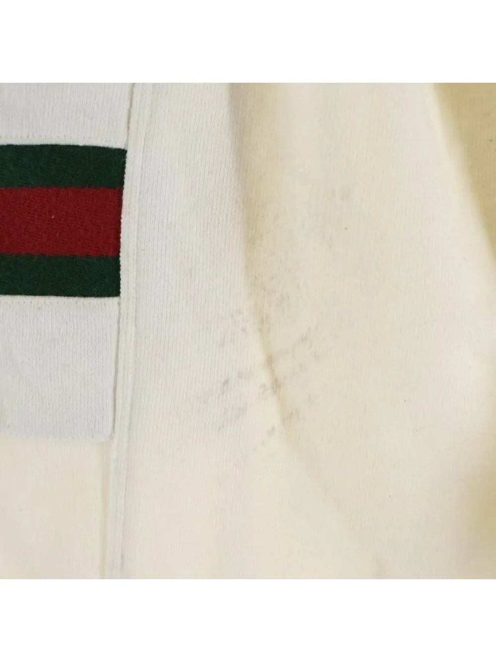 Gucci Sherry Line Logo Patch Jogger Sweatshirt Pants White